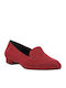 Envie Shoes Leather Women's Loafers in Burgundy Color E02-12001-39