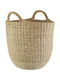 Sass & Belle Decorative Basket Wicker with Handles Kαφέ Woven 30x30x37.5cm