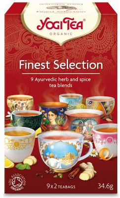 Yogi Tea Πράσινο Τσάι Βιολογικό Finest Selection 18 Φακελάκια 34.2gr