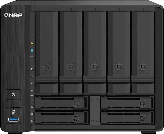 QNap TS-932PX-4G NAS Tower with 9 slots for HDD/SSD and 2 Ethernet ports