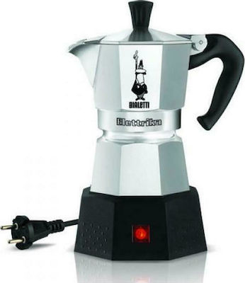 Bialetti Moka Elettrika 2 0007290 Electric Stovetop Espresso Pot 2 Cups 170W Argint