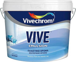 Vivechrom Vive Emulsion Base P Plastic Paint for Interior Use White 3lt