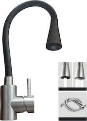 Acquanet Option Πάγκου με Ντουζ Inox Μαύρη