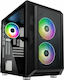 Kolink Citadel Mesh RGB Midi Tower Computer Case with Window Panel Black