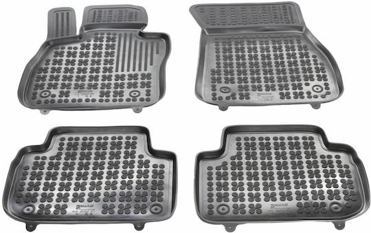Rezaw Plast Set of Front and Rear Mats 4pcs Tray Type for BMW Series 1 2019+ Black