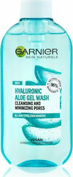 Garnier Gel Καθαρισμού Hyaluronic Aloe Cleansing and Minimizing Pore για Λιπαρές Επιδερμίδες 200ml