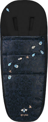 Cybex Platinum Jewels of Nature Ποδόσακος Καροτσιού Dark Blue με Fleece Επένδυση 91x37εκ.