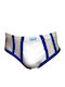 Lord Men's Slip White / Blue