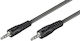 Goobay Καλώδιο Ήχου 3.5mm male - 3.5mm male Μαύρο 10m 50931