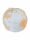 Beanbag World Map Blue 45x50x45cm