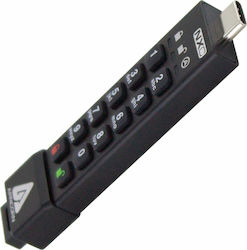 Apricorn Aegis Secure Key 3NXC 32GB USB 3.2 Stick Μαύρο