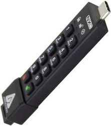 Apricorn Aegis Secure Key 3NXC 128GB USB 3.2 Stick Μαύρο