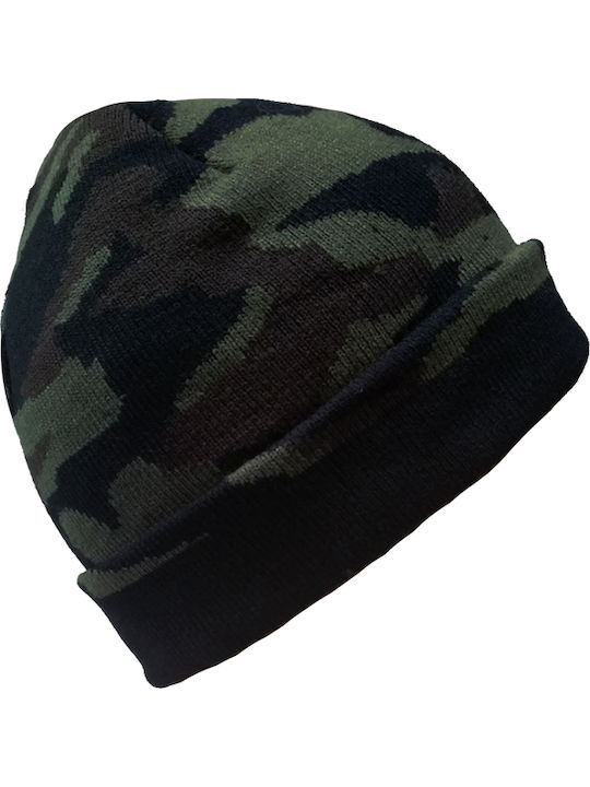 Căciulă unisex Camouflage Beanie Soft Plain - Kaki