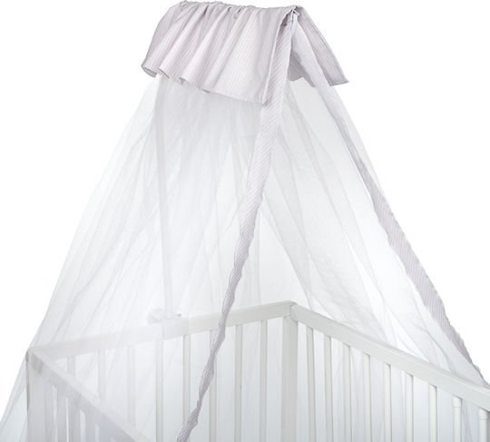 Mother Baby Кошара За Количка Близнаци от Тюл 03390 Сив 500x180см.