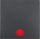 Hager Lighting Front Plate Switch Black Φωτεινού 16211606