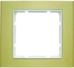 Hager Switch Frame 1 Position Vertical Installation in Gold Color 10113046