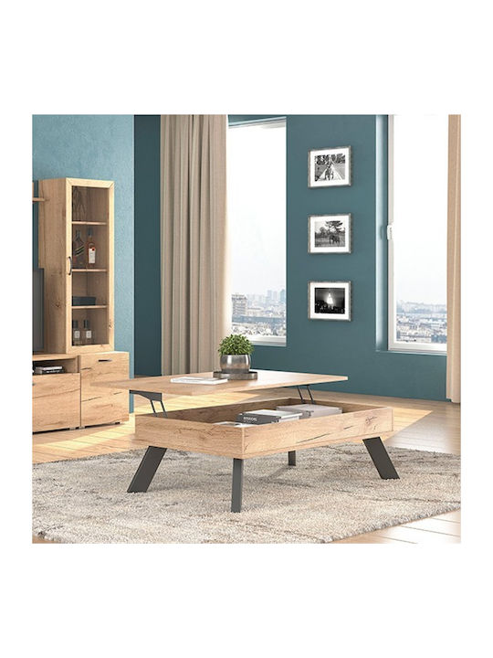 Rechteckiges Zentral Kaffeetisch Nr 12 Holz mit...