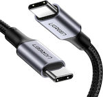 Ugreen Braided USB 2.0 Cable USB-C male - USB-C male Μαύρο 2m (70429)