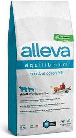 Alleva Equilibrium Sensitive 12kg Dry Food for Adult Medium & Large Breed Dogs with Fish