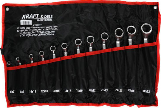 Kraft & Dele Σετ 12 Διπλά Κλειδιά Πολύγωνα Κυρτά