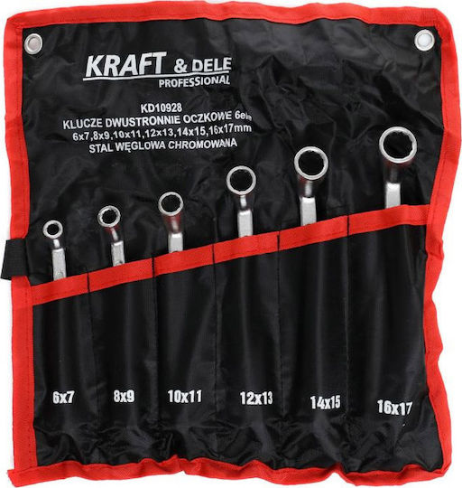 Kraft & Dele Σετ 6 Διπλά Κλειδιά Πολύγωνα Κυρτά