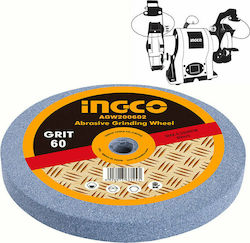 Ingco AGW200602 Πέτρα Λείανσης Δίδυμου Τροχού P60 200mm