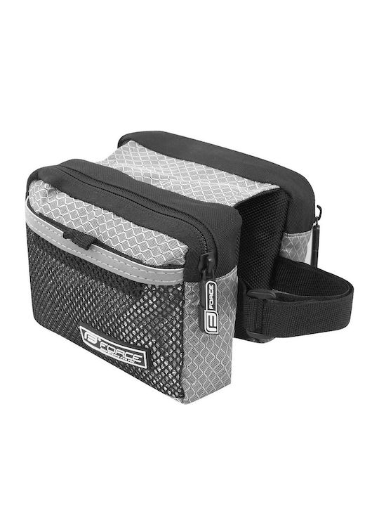 Force 89632 Double Bicycle Frame Bag Gray