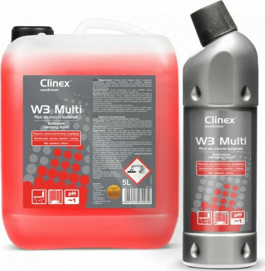 Clinex Офис бюро W3 Multi Гъст Течен Почистващ Препарат Тоалетна 1lt