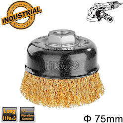 Ingco WB10755 Συρματόβουρτσα για Γωνιακό Τροχό 75mm Μ14