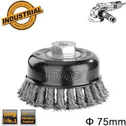 Ingco WB20755 Συρματόβουρτσα για Γωνιακό Τροχό 75mm Μ14
