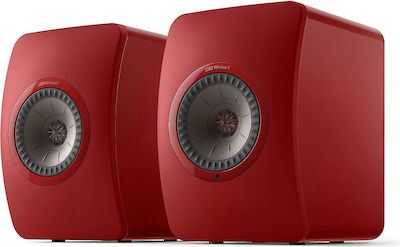 Kef LS50 Wireless II Αυτοενισχυόμενα Ηχεία 2 Δρόμων με Wi-Fi & Bluetooth 760W (Ζεύγος) Κόκκινο