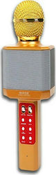 WSTER Wireless Karaoke Microphone WS-1828 Gold