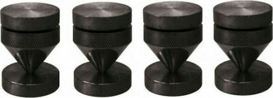 Dynavox Sub-Watt Αντικραδασμικές Ακίδες 25mm Ύψους 35-41mm Σετ 4 Τεμαχίων σε Μαύρο Χρώμα