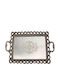 Karvounis Wedding Tray Made of Plastic with Mirror Beige