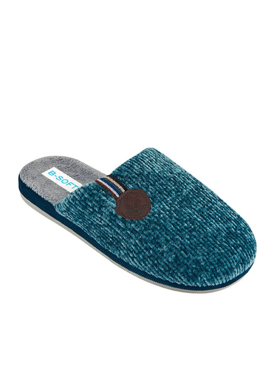 B-Soft Men's Slipper Blue