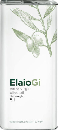 Afoi Foufa Extra Virgin Olive Oil Elaiogi 5lt in a Metallic Container