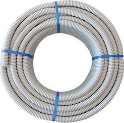 Eurolamp Electrical Conduit with Diameter 38mm made of Plastic 1m Grey 151-21812