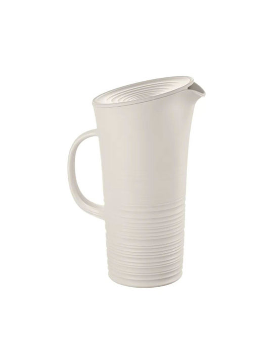 Guzzini Tierra Κανάτα Σερβιρίσματος Πλαστική Λευκή 1800ml