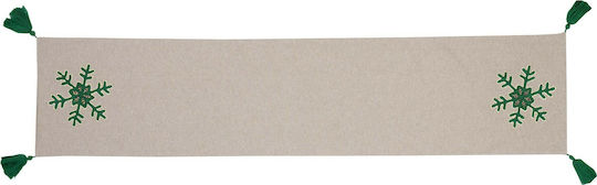 Nef-Nef Homeware Snow Time Коледно Покривка за маса Тичър Сив Д150xШ33см.
