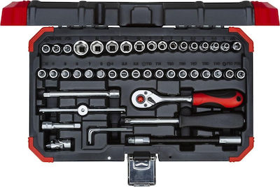 Gedore R49003046 Ratschen- & Steckschlüssel-Sets 1\4" 46Stück