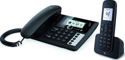 Telekom Sinus PA 207 Ασύρματο Τηλέφωνο Duo Μαύρο