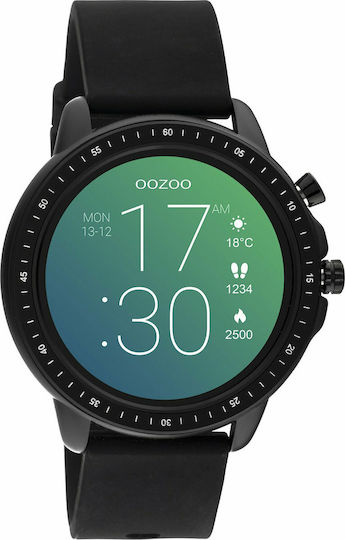 Oozoo Q00304 45mm Smartwatch cu Pulsometru (Negru)