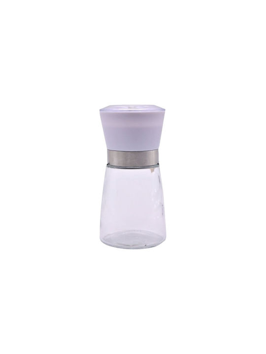 Manual Glass Spice Mill White