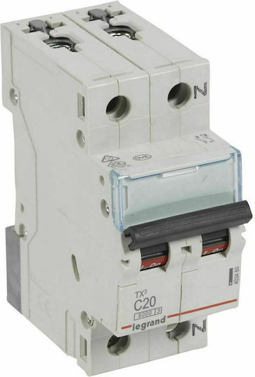 Legrand Автоматичен Прекъсвач 20Спецификация Двуполюсен AC 403460