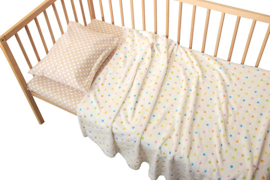 Viopros Κουβέρτα Fleece Μπεζ 155x220εκ.