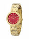 Police Edison Women's Watch with Gold Metal Bracelet