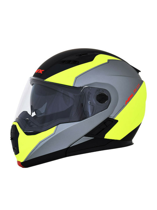 Afx FX-111 Flip-Up with Sun Visor DOT / ECE 22.05 Black/Grey/Yellow Afx FX-111 Flip-Up with Sun Visor DOT / ECE 22.05 Black/Grey/Yellow