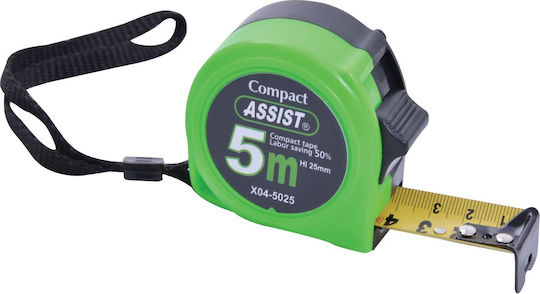 Assist Assist Tape Measure with Auto-Rewind 16mm x 3m