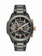 Le Dom Skeleton Γυναικείο Ρολόι 42mm Μπαταρίας με Μαύρο Μεταλλικό Μπρασελέ