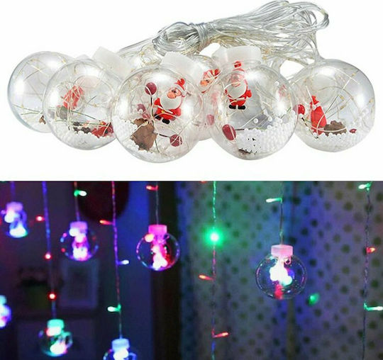 10 Λαμπάκια LED 3μ. x 50εκ. RGB τύπου Κουρτίνα